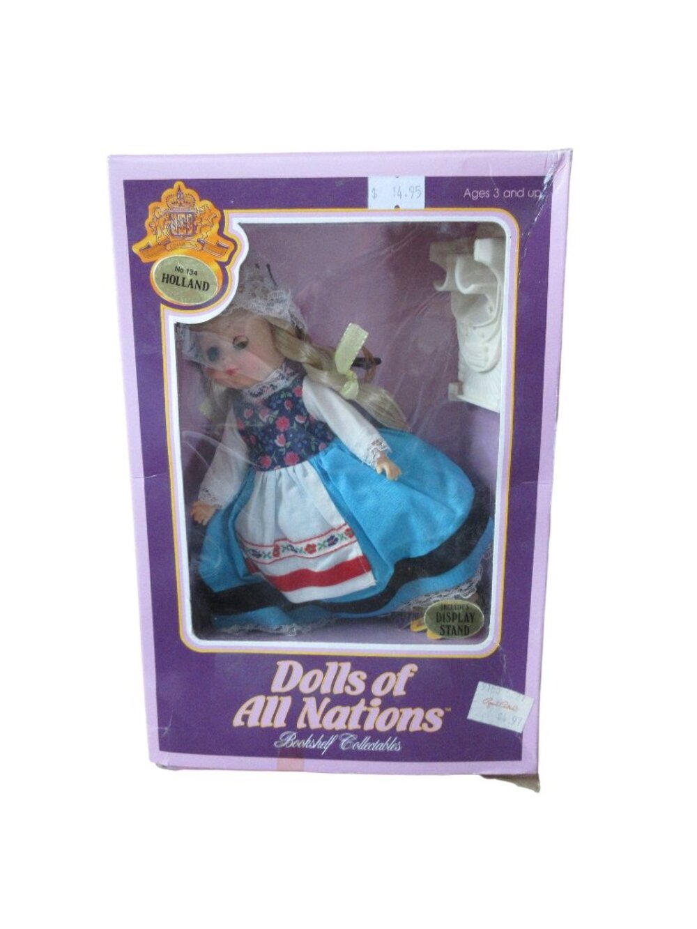 Dolls of All Nations 7" Doll  Collectible in Box - Holland 134 - Vintage